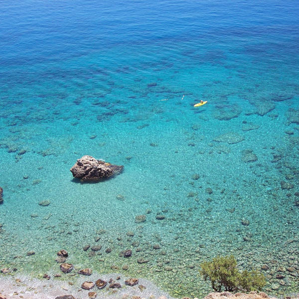 View of the beach of Ammoudara