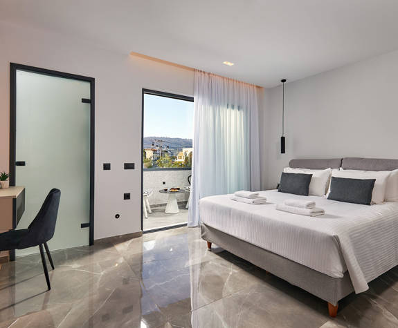 Grey Stones Villa Ammoudara Room2 bedroom with balcony view