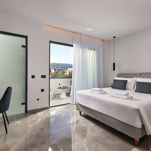 Grey Stones Villa Ammoudara Room2 bedroom with balcony view