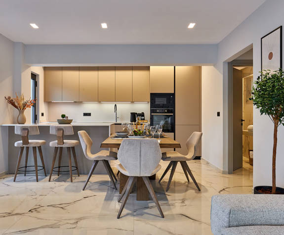 Grey Stones Villa Ammoudara room kitchen view